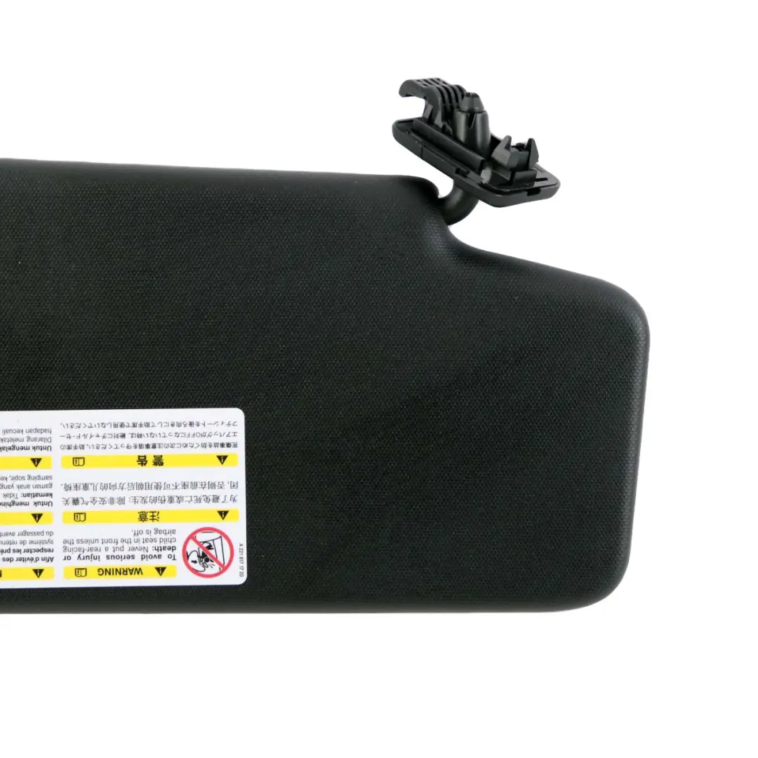Mercedes W204 Left N/S Sun Visor Cover Trim Black - SKU A2048104510-1 - Part number A2048104510