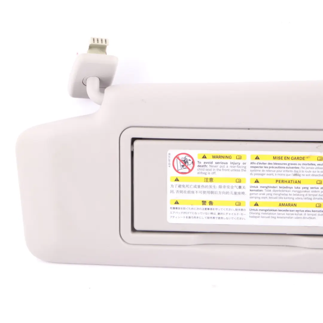 Sonnenblende Abdeckung Links Trim Grau C-Klasse für Mercedes W204 mit Teilenummer A2048104510 Mercedes W204 Sonnenblende Abdeckung Links Trim Grau C-Klasse - SKU A2048104510-2 - Teilenummer A2048104510