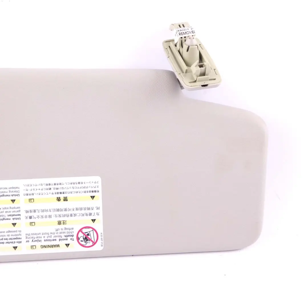 Mercedes W204 Sun Visor Cover Left N/S Trim Grey C-Class - SKU A2048104510-2 - Part number A2048104510