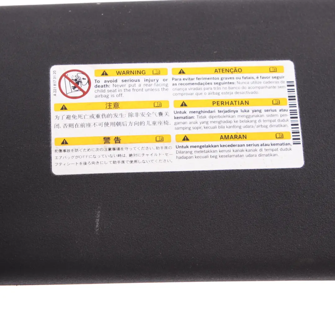 Mercedes W204 Sonnenblende Links Abdeckung Verkleidung Schwarz - SKU A2048104510-3 - Teilenummer A2048104510