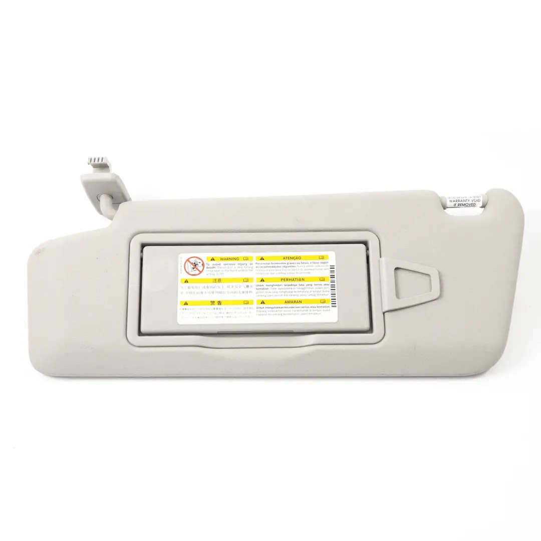 Mercedes W204 Sun Visor Cover Left N/S Trim Grey - SKU A2048104510-5 - Part number A2048104510