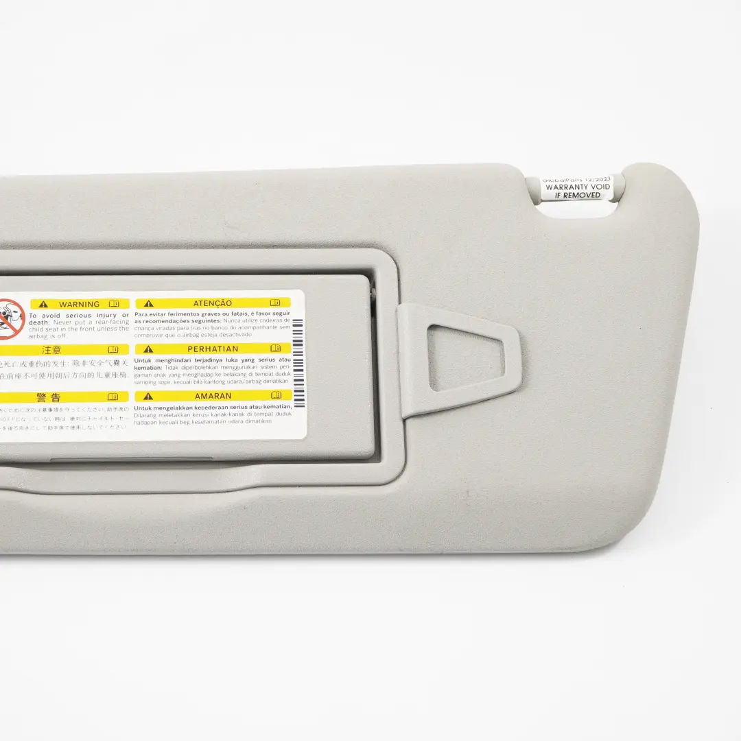 Parasol Izquierdo Gris Clase C para Mercedes W204 con número de pieza A2048104510 Mercedes W204 Parasol Izquierdo Gris Clase C - SKU A2048104510-5 - Número de pieza A2048104510