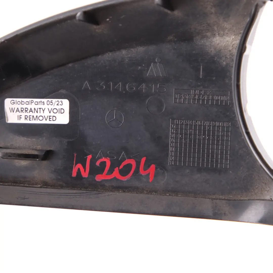 Wing Mirror Cover Lower Trim Housing Casing Left N/S to Mercedes W204 with Part number A2048110507 Mercedes W204 Wing Mirror Cover Lower Trim Housing Casing Left N/S - SKU A2048110507 - Part number A2048110507