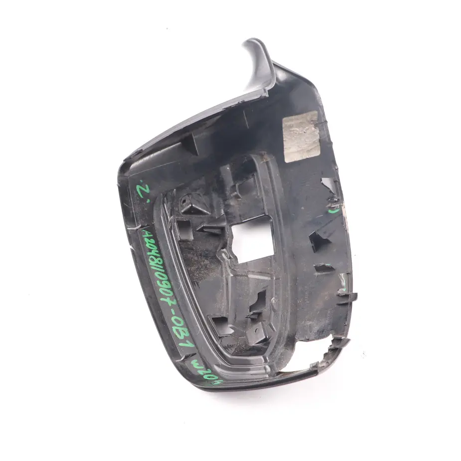 Mercedes W204 Wing Mirror Cover Cap Casing Left N/S Obsidian Black Metallic 197 - SKU A2048110907-OB1 - Part number A2048110907