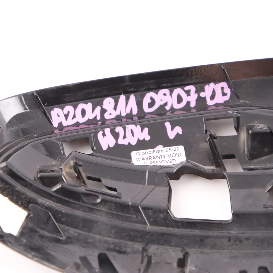 Mercedes W204 Wing Mirror Cover Cap Casing Left N/S Obsidian Black Metallic 197 - SKU A2048110907-OB - Part number A2048110907