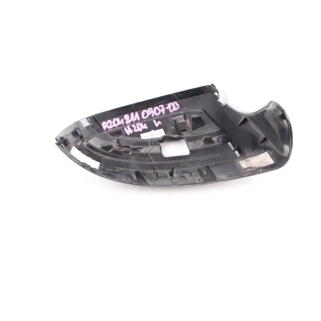 Mercedes W204 Wing Mirror Cover Cap Casing Left N/S Obsidian Black Metallic 197 - SKU A2048110907-OB - Part number A2048110907