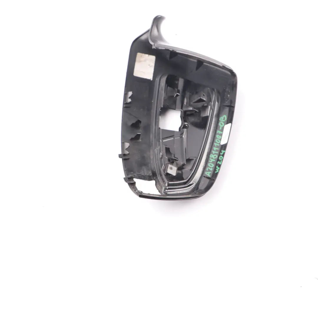 Mercedes W204 Wing Mirror Cover Right O/S Cap Casing Obsidian Black Metallic 197 - SKU A2048111007-OB - Part number A2048111007