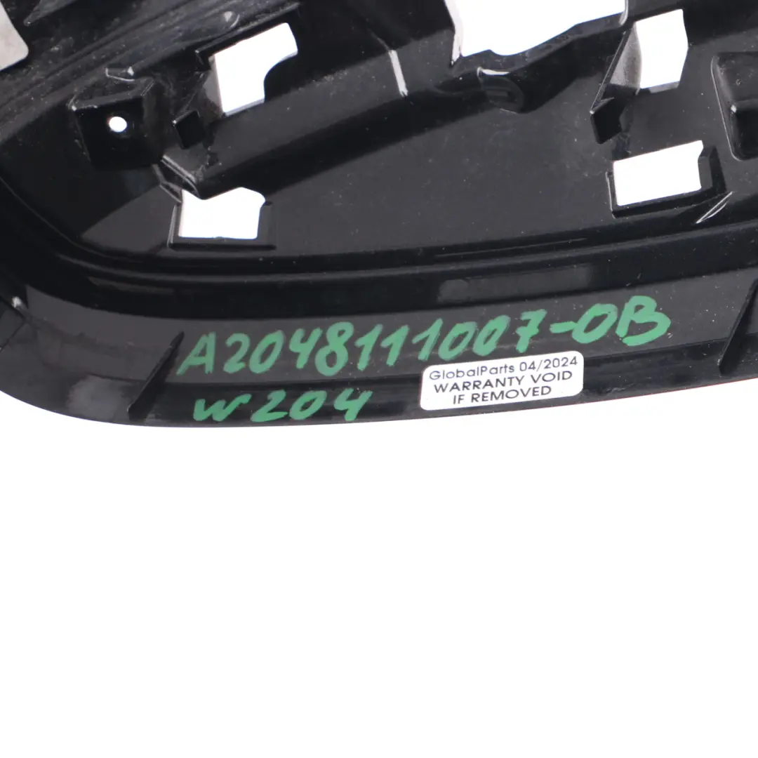 Wing Mirror Cover Right O/S Cap Casing Obsidian Black Metallic 197 to Mercedes W204 with Part number A2048111007 Mercedes W204 Wing Mirror Cover Right O/S Cap Casing Obsidian Black Metallic 197 - SKU A2048111007-OB - Part number A2048111007