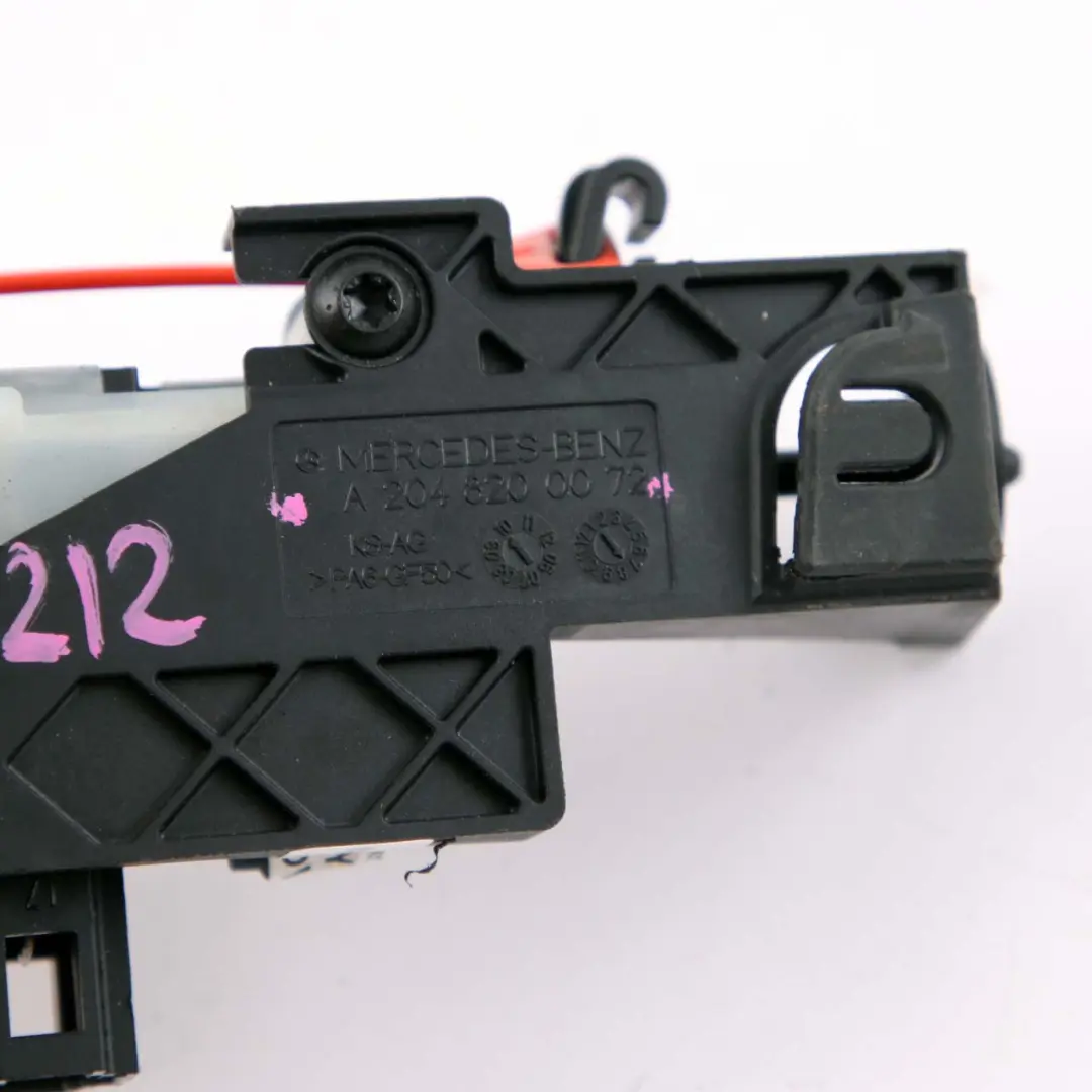 W207 Fuel Flap Release Motor Holder Bracket to Mercedes with Part number A2048200072 Mercedes W207 Fuel Flap Release Motor Holder Bracket - SKU A2048200072 - Part number A2048200072