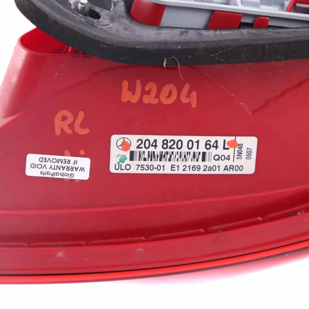 Feu Arrière Mercedes W204 Gauche Panneau Latéral pour à propos du numéro de pièce A2048200164 Feu Arrière Mercedes W204 Gauche Panneau Latéral - SKU A2048200164 - Numéro de pièce A2048200164