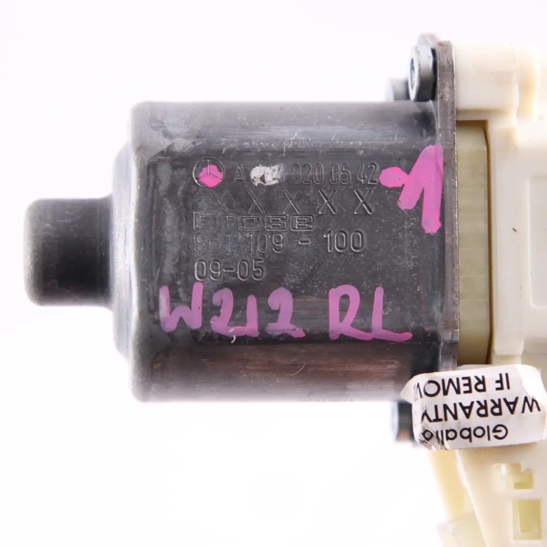 Window Lifter Motor Mercedes W204 W212 Rear Left Door N/S Lifter to with Part number A2048200542 Window Lifter Motor Mercedes W204 W212 Rear Left Door N/S Lifter - SKU A2048200542-1 - Part number A2048200542