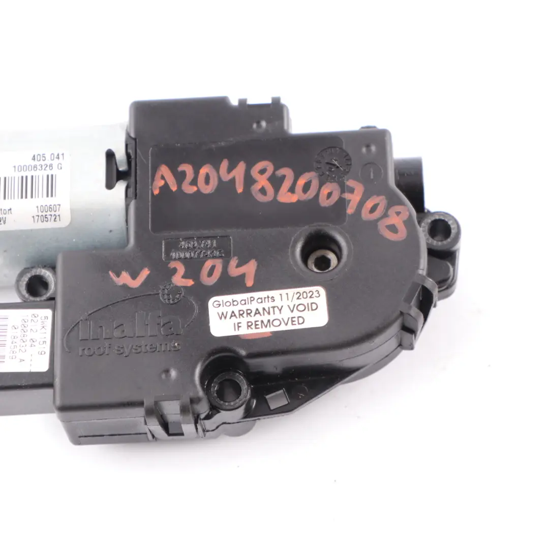 Mercedes W204 Unité Commande Toit Ouvrant Moteur l'actionneur Toit - SKU A2048200708 - Numéro de pièce A2048200708