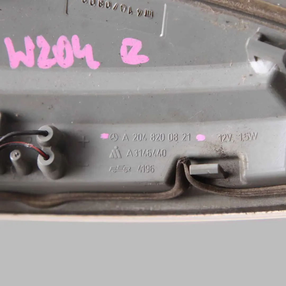  Indicatore direzione Mercedes W204 W639 Destra Segnale d'ala Lampada - SKU A2048200821 - Numero di parte A2048200821