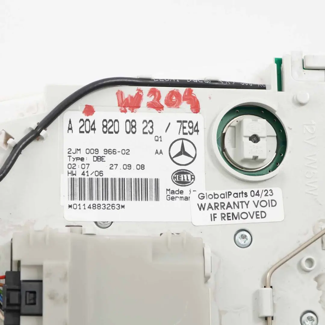Roof Light Mercedes W204 W207 Front Reading Lamp Interior Switch to with Part number A2048200823 Roof Light Mercedes W204 W207 Front Reading Lamp Interior Switch - SKU A2048200823 - Part number A2048200823