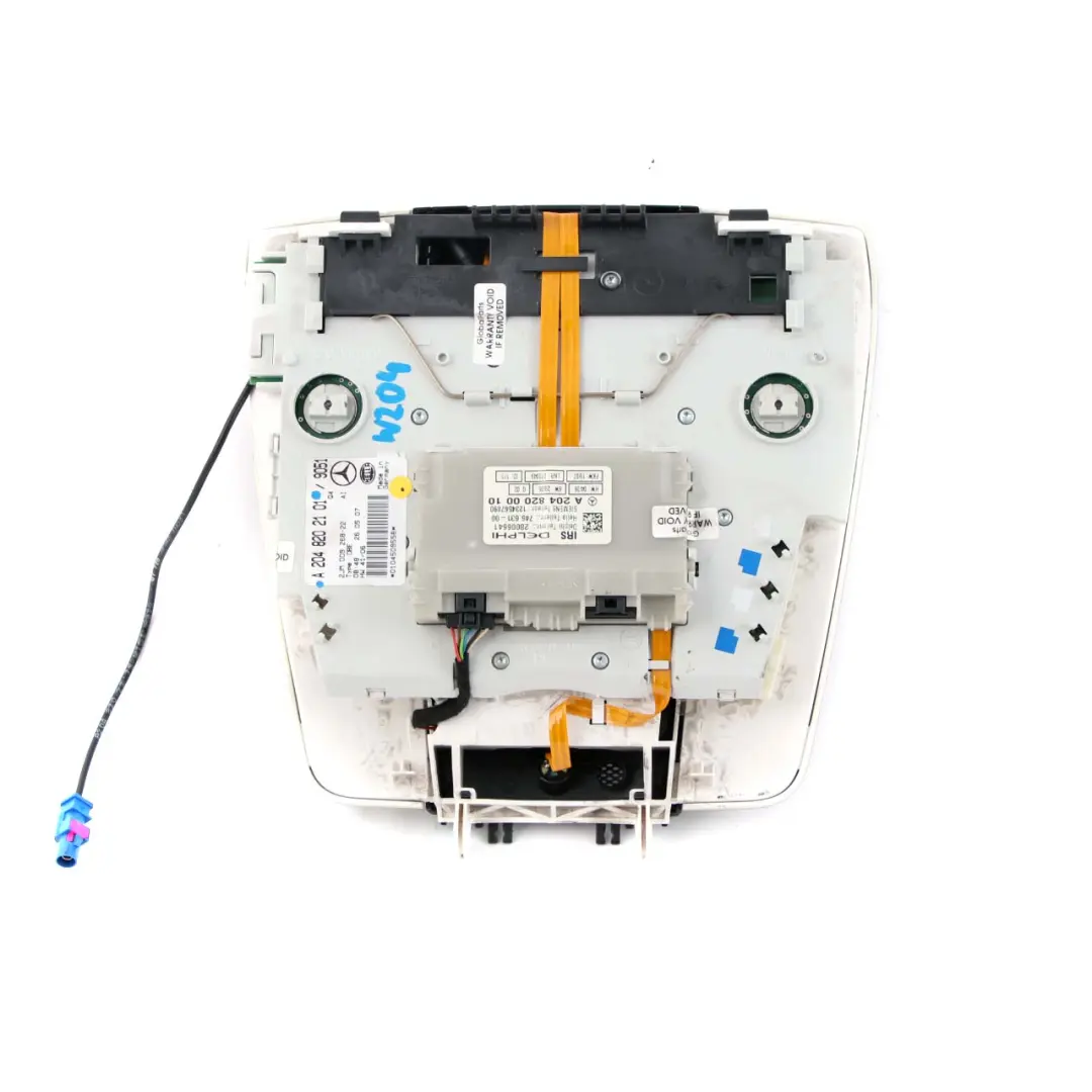 Mercedes-Benz C-Class W204 Interior Roof Light Reading Lamp Black to with Part number A2048202101 Mercedes-Benz C-Class W204 Interior Roof Light Reading Lamp Black - SKU A2048202101 - Part number A2048202101