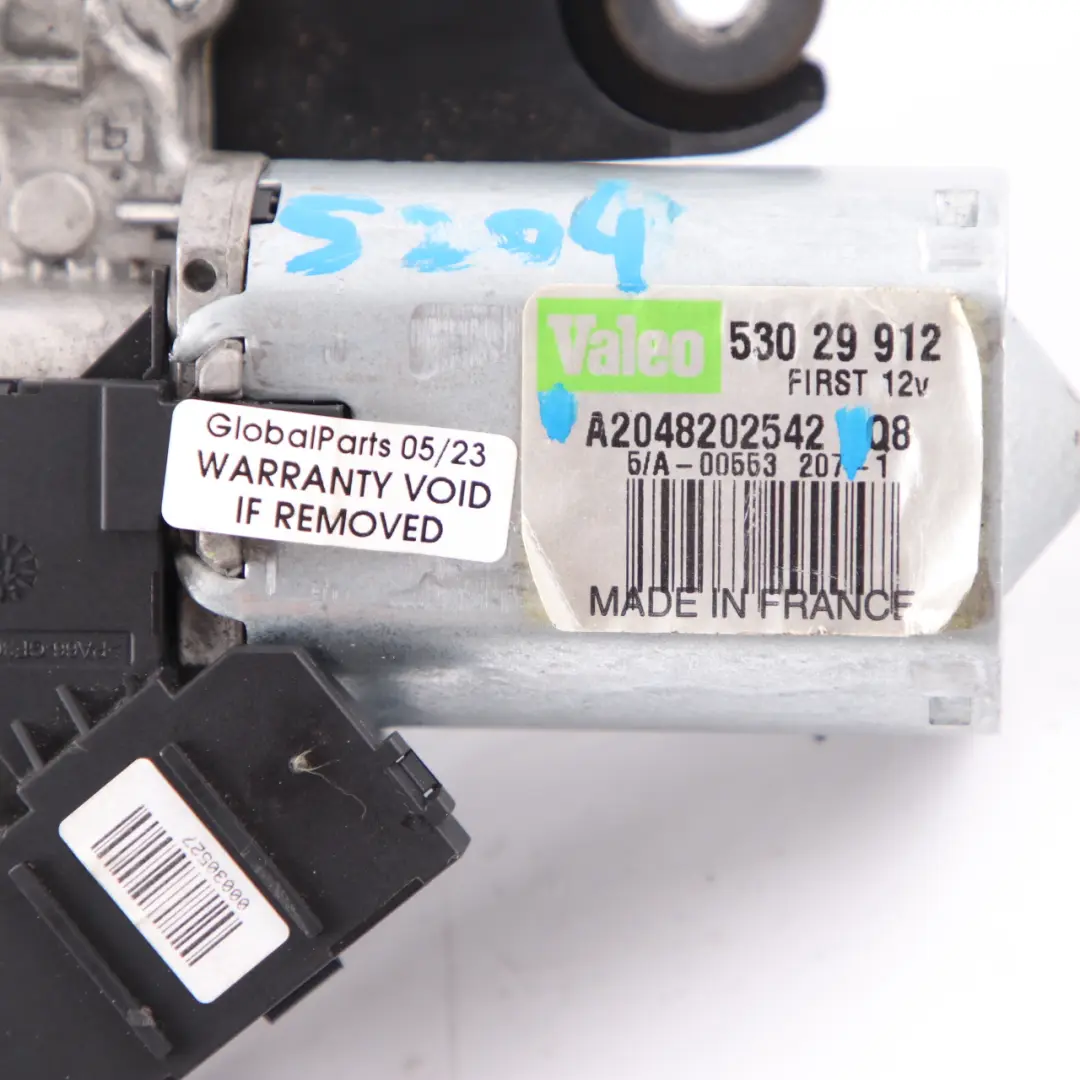 limpiaparabrisas trasero Estate para Mercedes W204 Motor con número de pieza A2048202542 Mercedes W204 Motor limpiaparabrisas trasero Estate - SKU A2048202542 - Número de pieza A2048202542