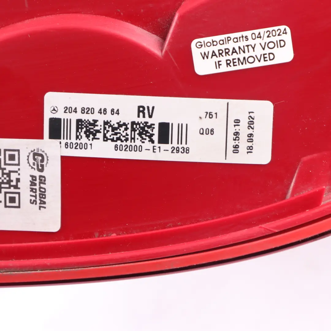 Lamp Light Left N/S Tail Light A2115450328 to Mercedes S204 Estate Rear with Part number A2048204664 Mercedes S204 Estate Rear Lamp Light Left N/S Tail Light A2115450328 - SKU A2048204664 - Part number A2048204664