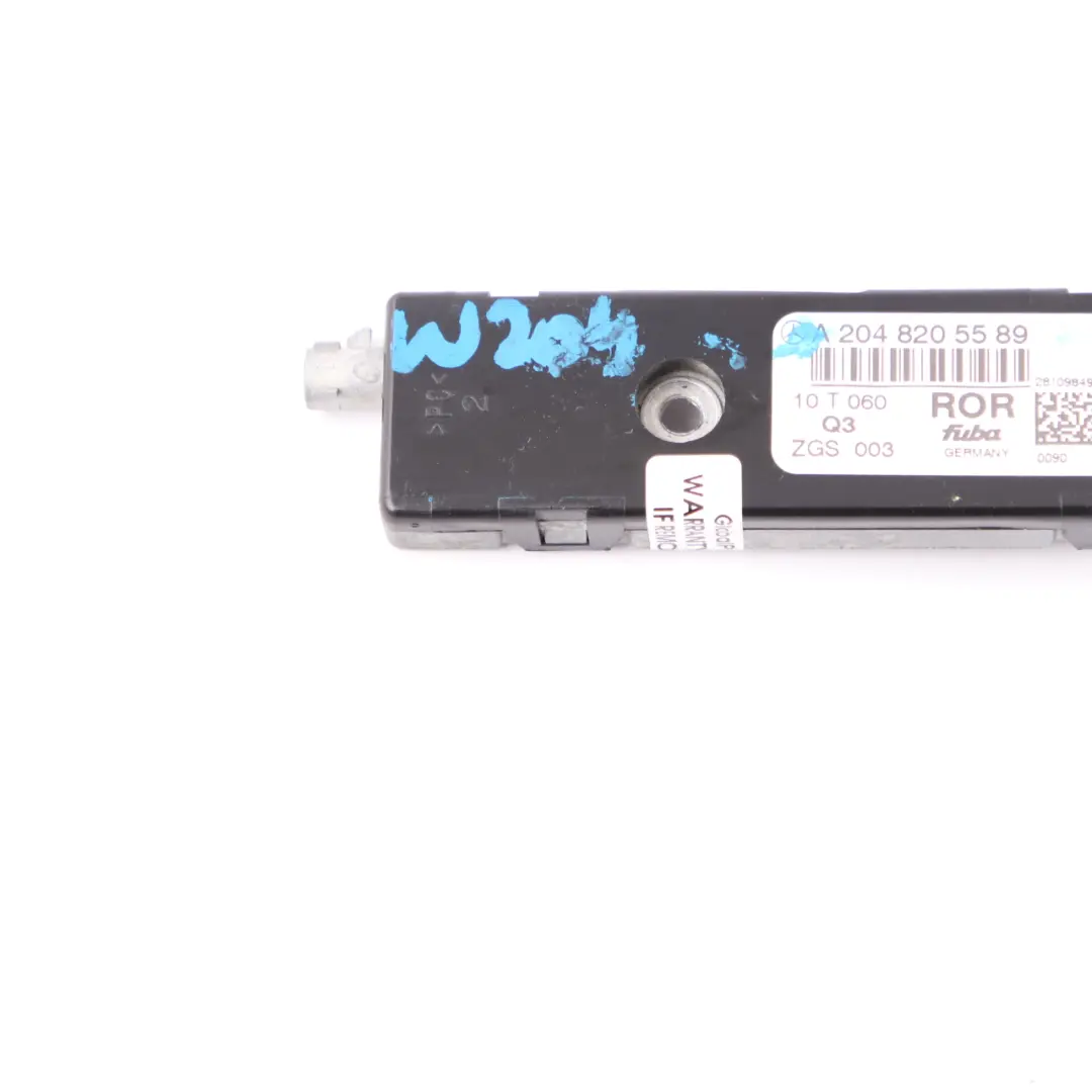 Antenna Amplifier Aerial Module Rear Right O/S Top to Mercedes S204 with Part number A2048205589 Mercedes S204 Antenna Amplifier Aerial Module Rear Right O/S Top - SKU A2048205589 - Part number A2048205589
