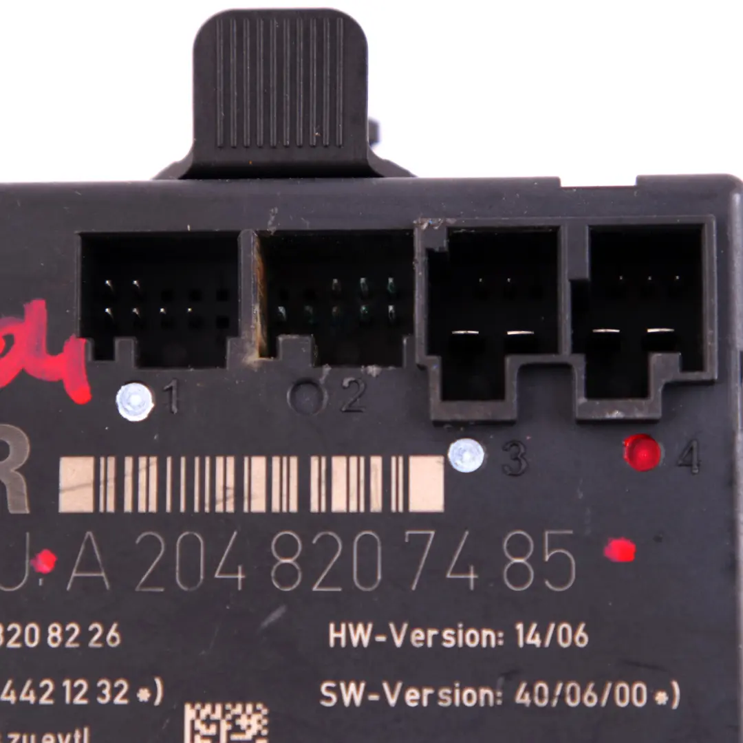 Mercedes W204 Front Door Control Unit Module Right O/S - SKU A2048207485 - Part number A2048207485