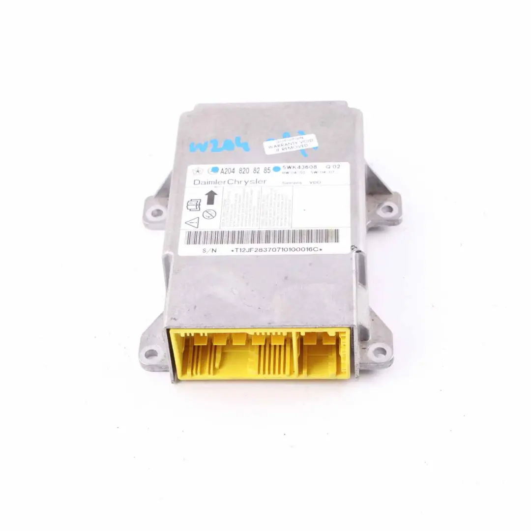 Mercedes W204 Safety Crash Impact Control Module Unit - SKU A2048208285 - Part number A2048208285