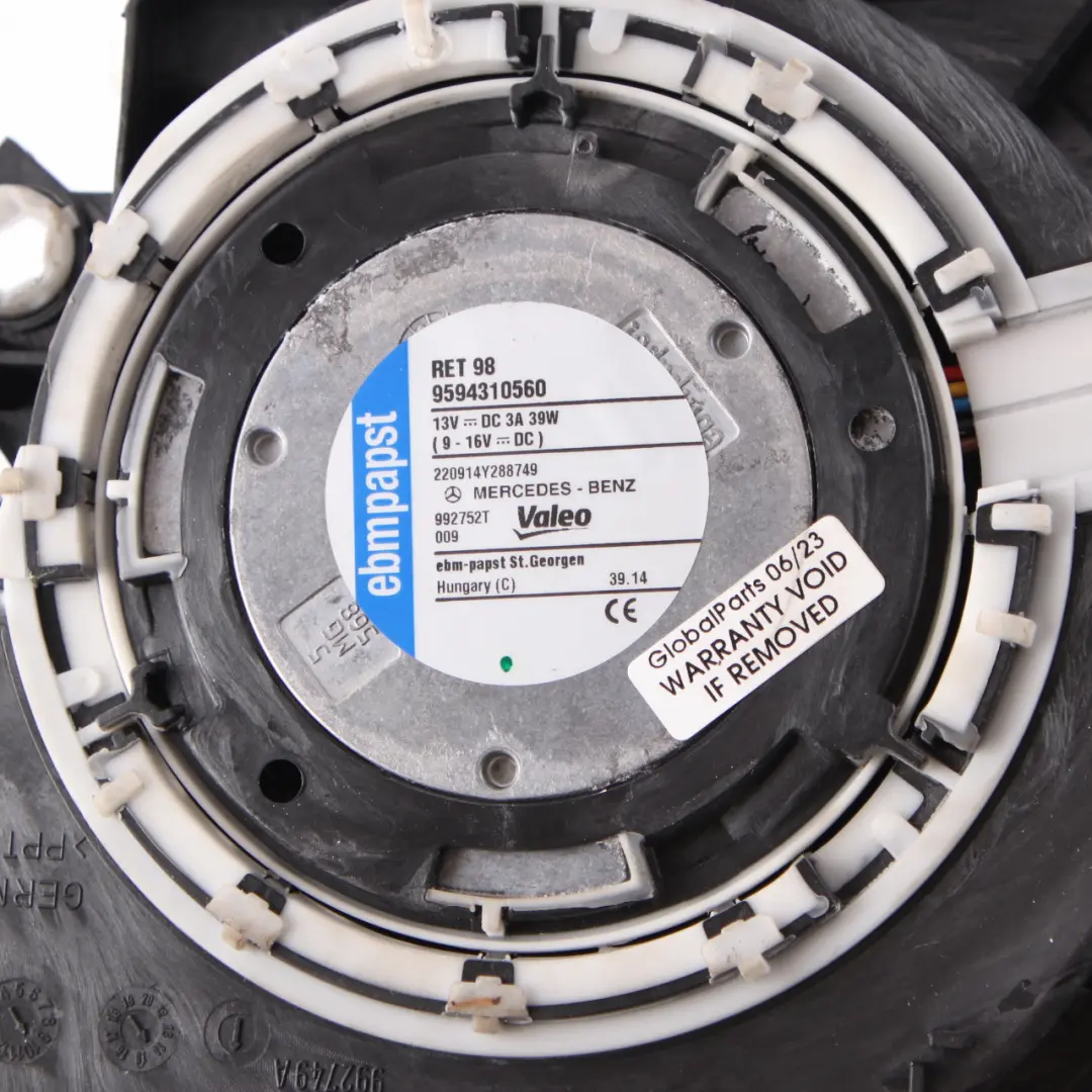 Heater Blower Radial Motor Fan Centre Console to Mercedes W204 W212 with Part number A2048300008 Mercedes W204 W212 Heater Blower Radial Motor Fan Centre Console - SKU A2048300008 - Part number A2048300008