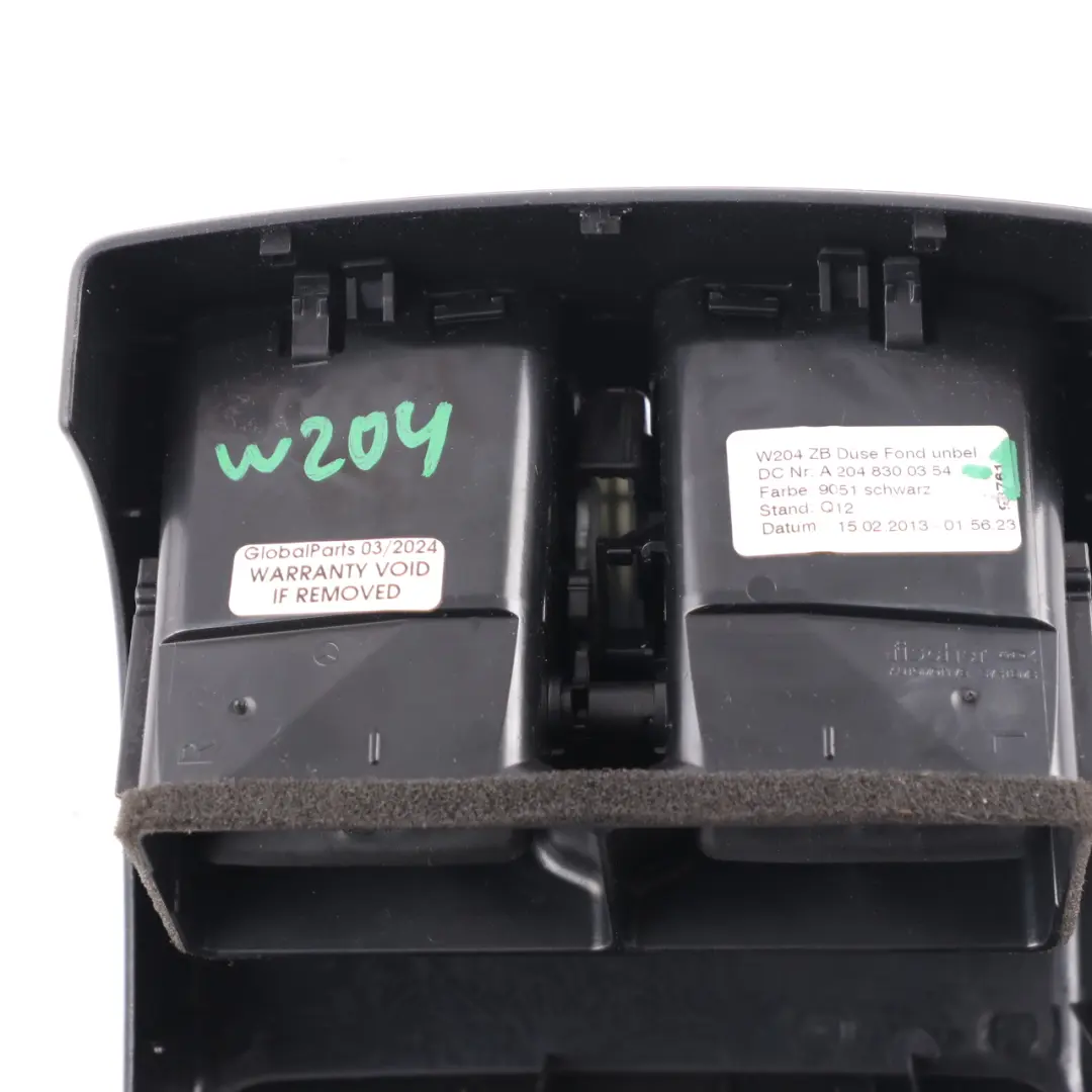 Air Vent Mercedes W204 W207 Centre Console Rear Nozzle Grille Black - SKU A2048300354-1 - Part number A2048300354