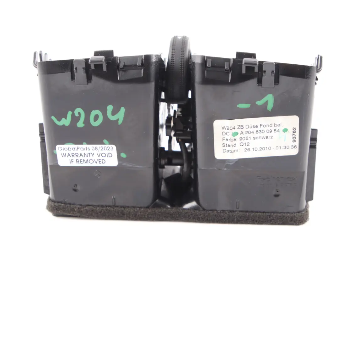 Boquilla de ventilación trasera de la consola central Mercedes W204 para con número de pieza A2048300954 Boquilla de ventilación trasera de la consola central Mercedes W204 - SKU A2048300954-1 - Número de pieza A2048300954