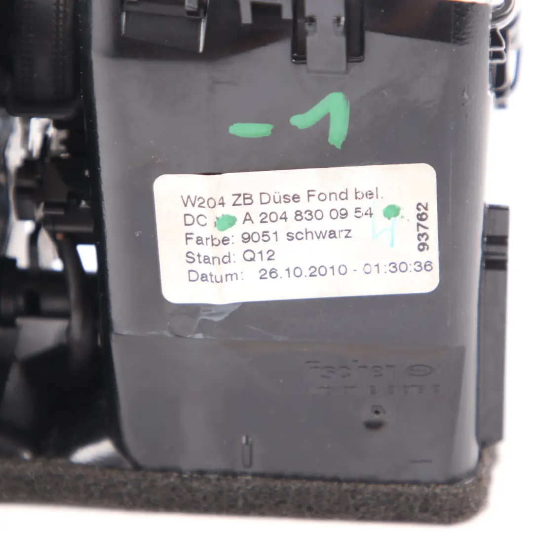 Boquilla de ventilación trasera de la consola central Mercedes W204 para con número de pieza A2048300954 Boquilla de ventilación trasera de la consola central Mercedes W204 - SKU A2048300954-1 - Número de pieza A2048300954