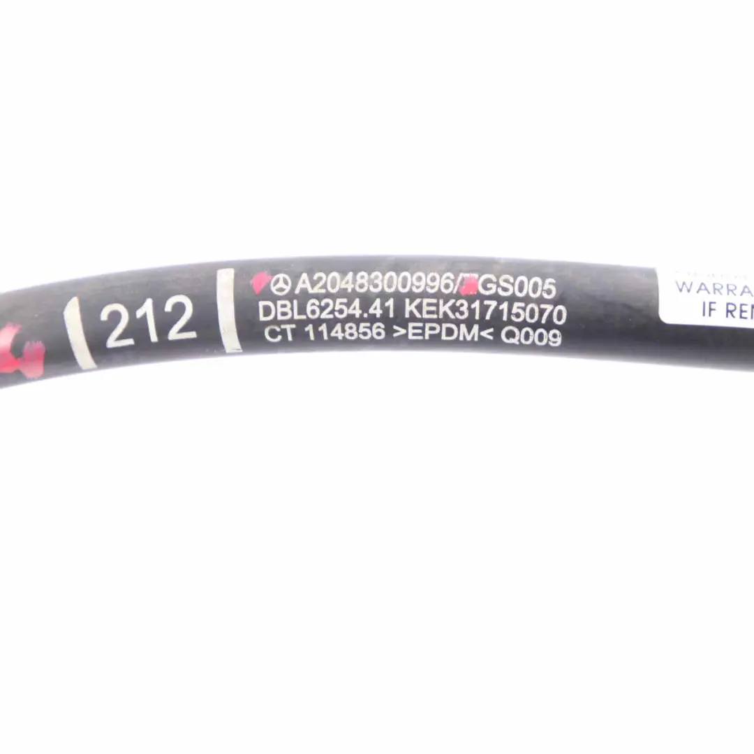  Manguera agua Mercedes W204 W212 Refrigeración Radiador Tubo - SKU A2048300996 - Número de pieza A2048300996