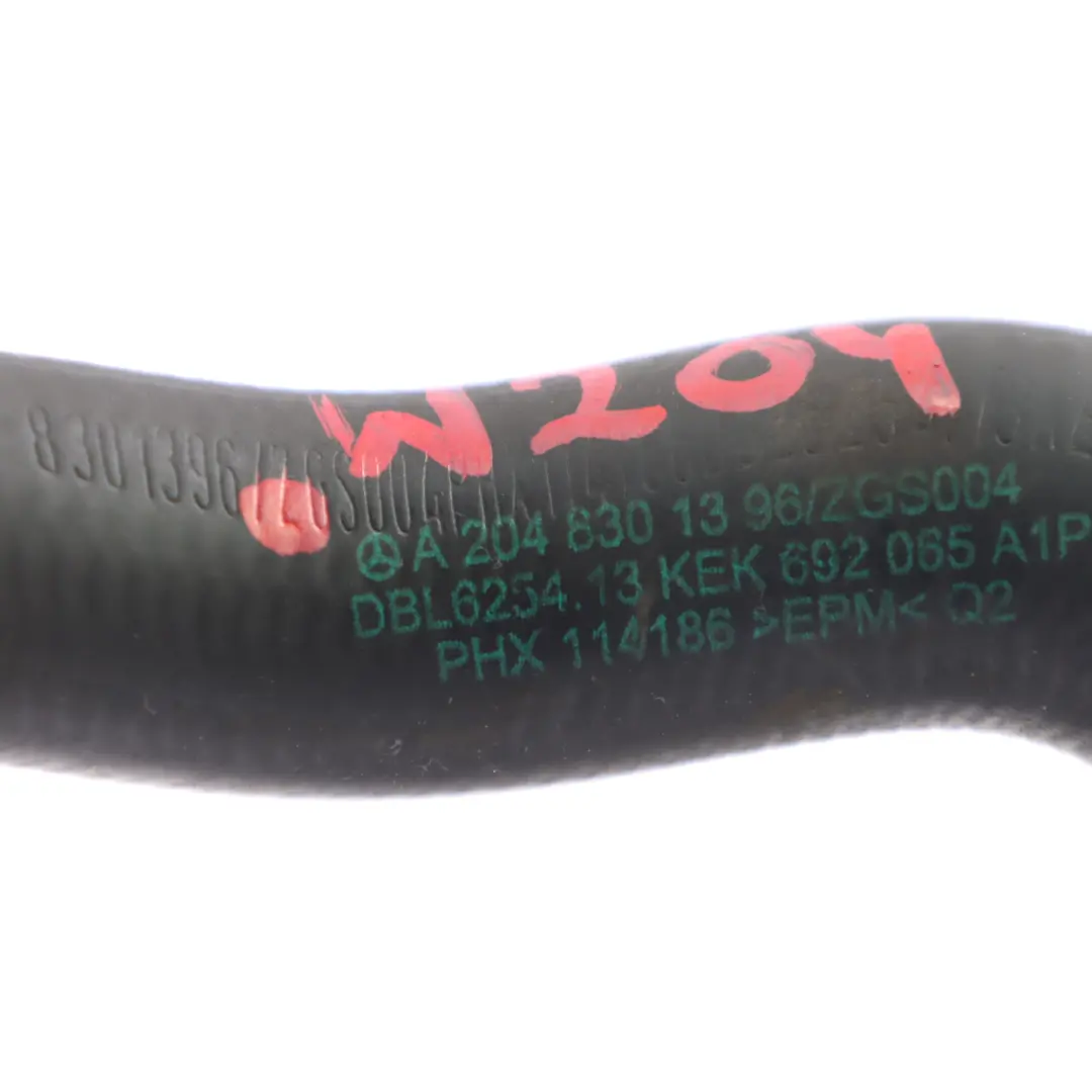 M272 Coolant Heater Hose Heating Water Line to Mercedes W204 with Part number A2048301396 Mercedes W204 M272 Coolant Heater Hose Heating Water Line - SKU A2048301396 - Part number A2048301396