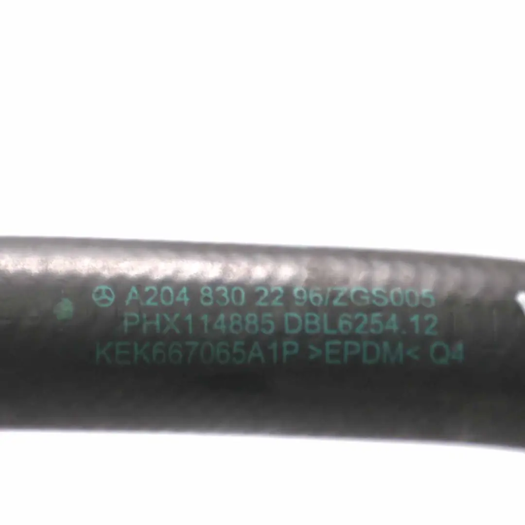 Mercedes-Benz C W204 Engine Radiator Water Coolant Hose Pipe to with Part number A2048302296 Mercedes-Benz C W204 Engine Radiator Water Coolant Hose Pipe - SKU A2048302296 - Part number A2048302296