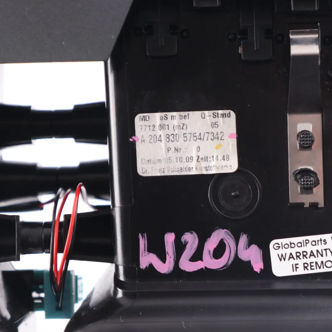 Armaturenbrett Mitte Air Vent Düse Hazard Schalter für Mercedes W204 mit Teilenummer A2048305754 Mercedes W204 Armaturenbrett Mitte Air Vent Düse Hazard Schalter - SKU A2048305754 - Teilenummer A2048305754