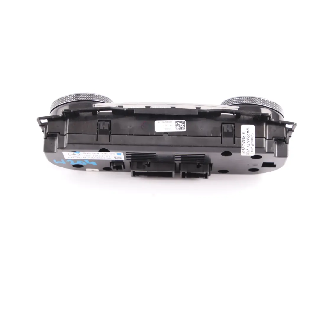 Mercedes W204 Heater Climate Control Unit Switch Panel - SKU A2048305790 - Part number A2048305790