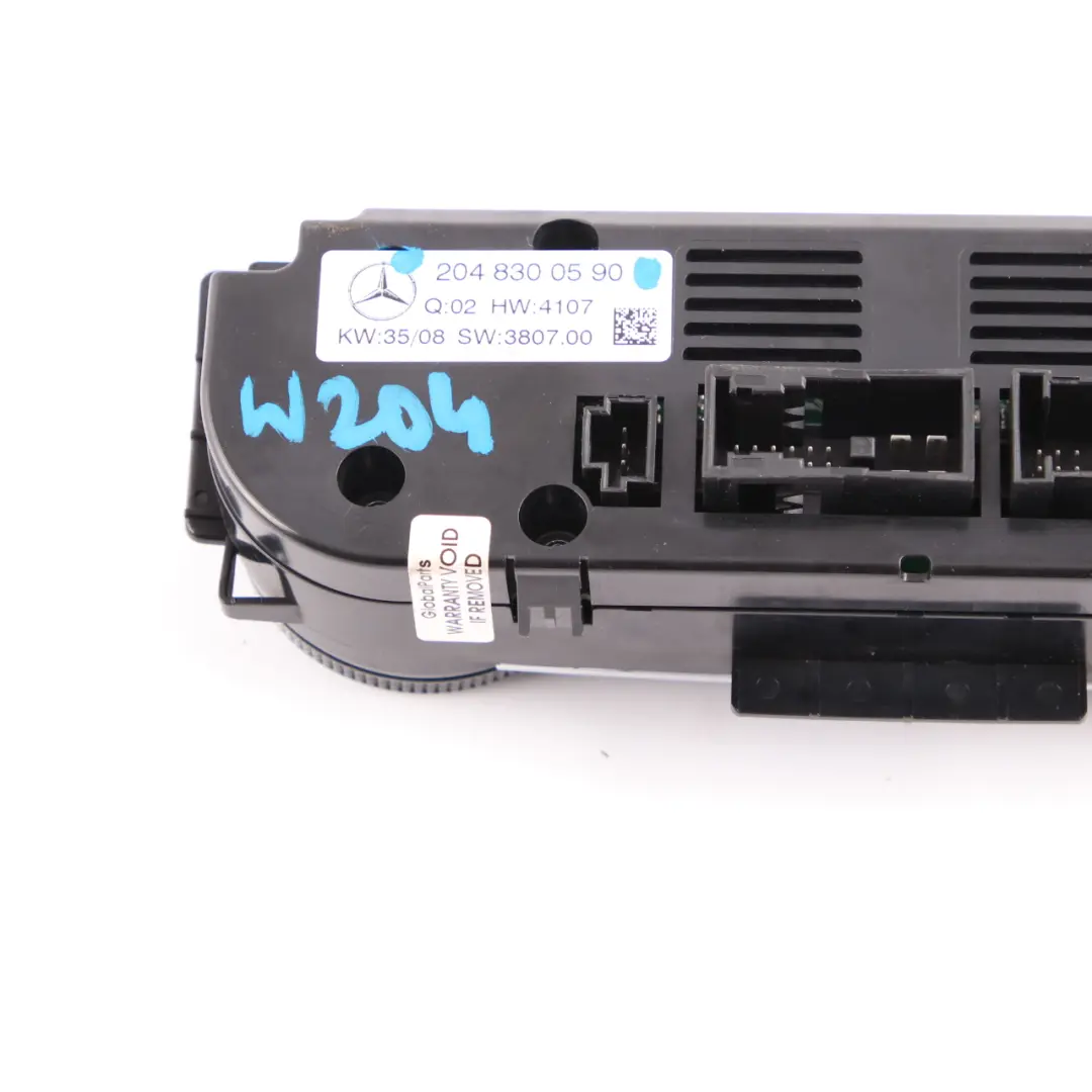 Chauffage Climatisation Panneau de Commutation pour Mercedes W204 à propos du numéro de pièce A2048305790 Mercedes W204 Chauffage Climatisation Panneau de Commutation - SKU A2048305790 - Numéro de pièce A2048305790