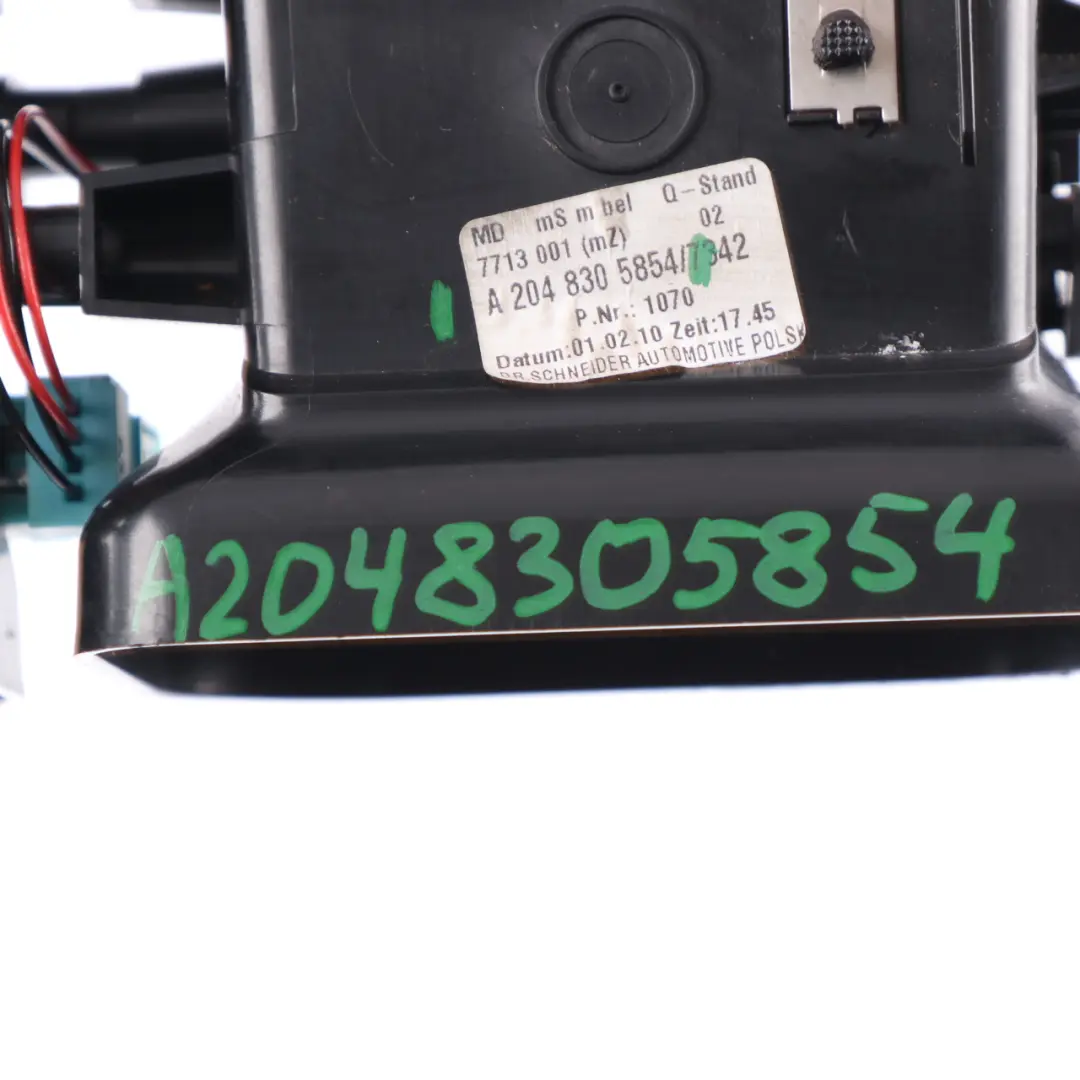 Mercedes W204 Dashboard Centre Air Vent Grille Nozzle Hazard Switch - SKU A2048305854 - Part number A2048305854