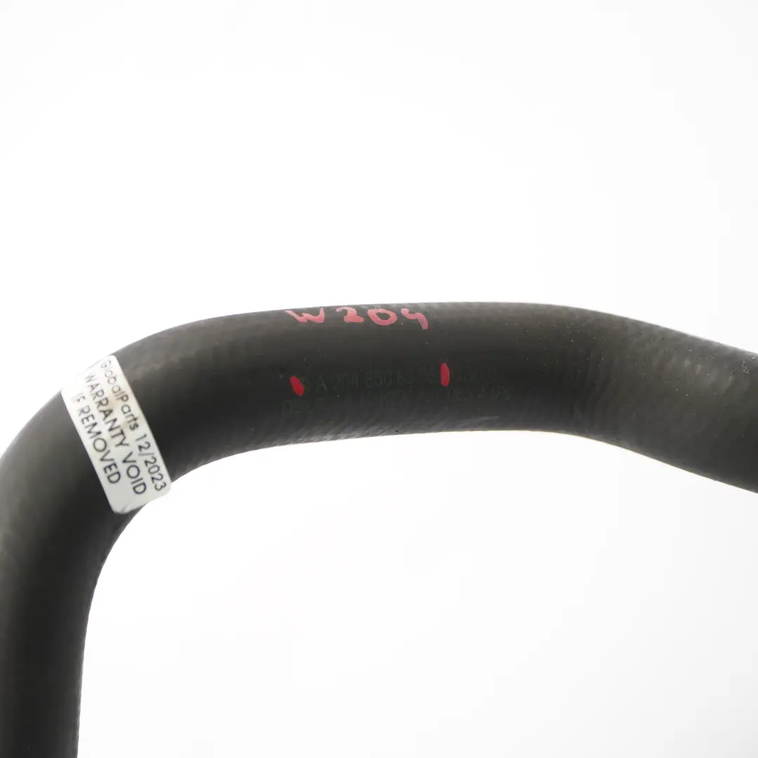 W207 Diesel Water Line Coolant Hose Ruber Pipe to Mercedes W204 with Part number A2048306396 Mercedes W204 W207 Diesel Water Line Coolant Hose Ruber Pipe - SKU A2048306396 - Part number A2048306396