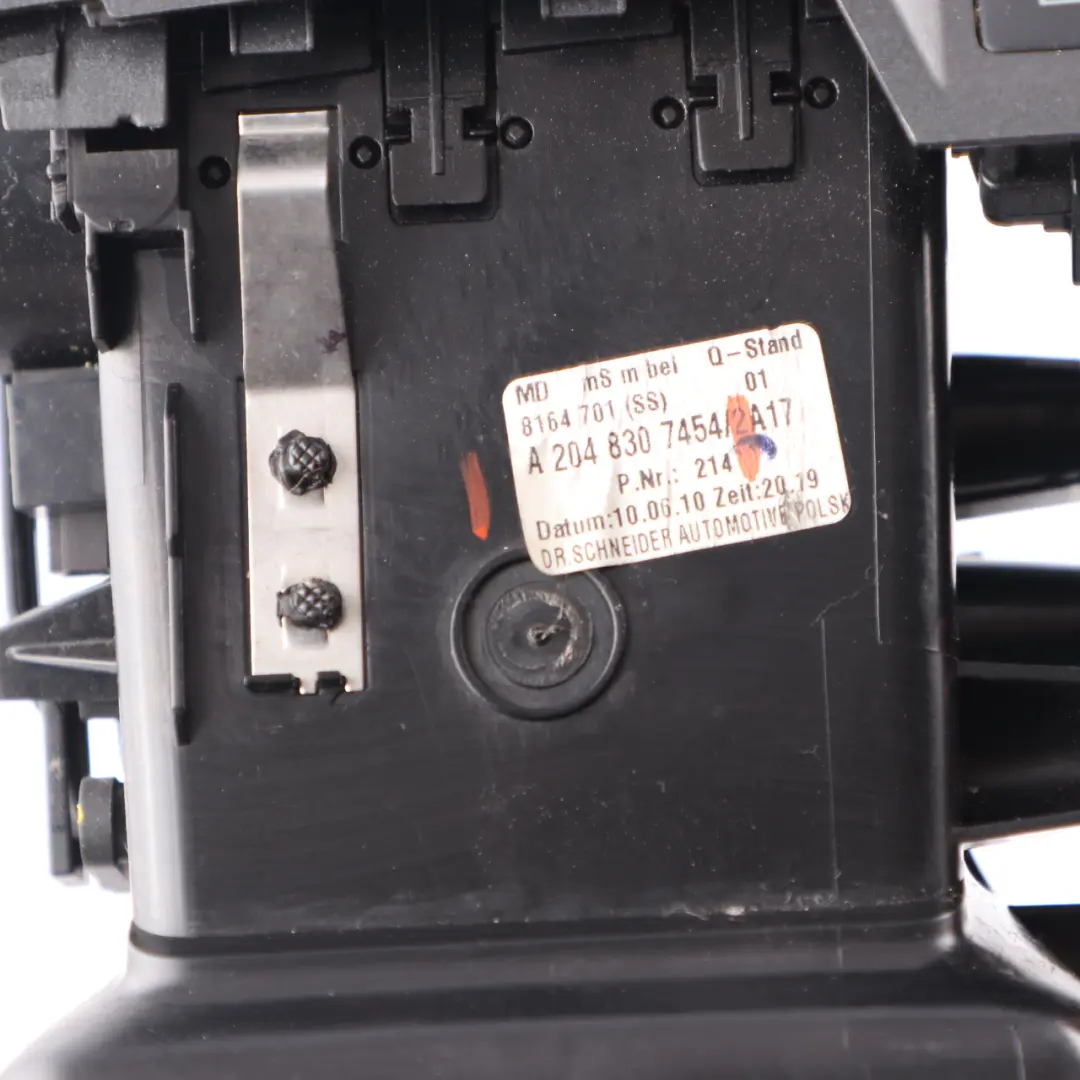 Mercedes W204 Dashboard Centre Air Vents Housing Hazards Switch - SKU A2048307454 - Part number A2048307454