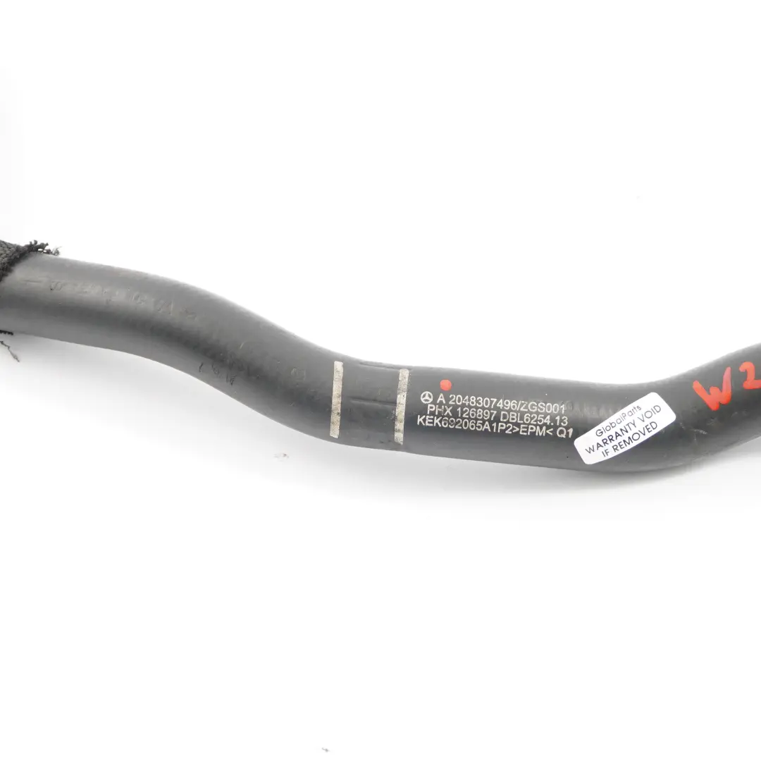  Tuyau d'eau Mercedes W204 W207 OM651 Ligne tuyau refroidissement - SKU A2048307496 - Numéro de pièce A2048307496