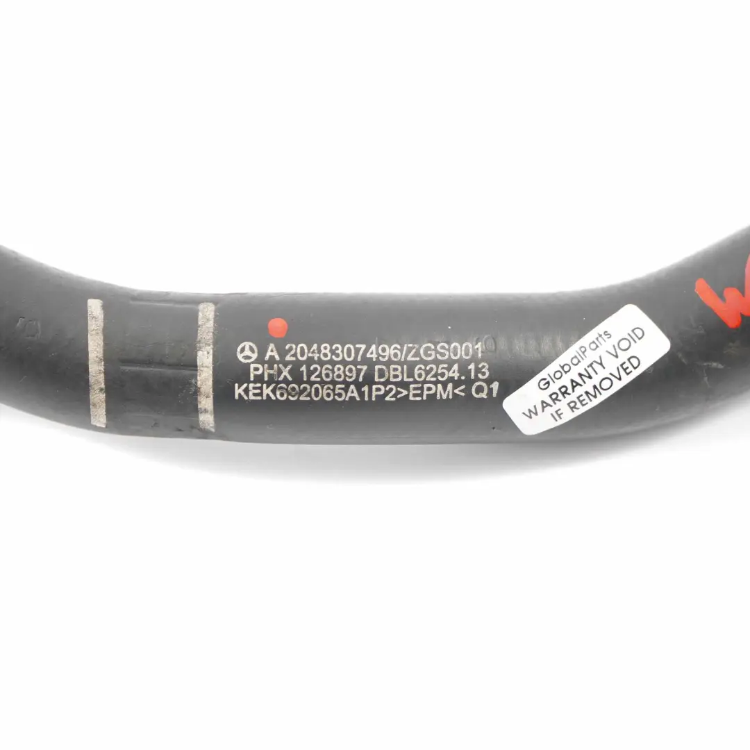  Tuyau d'eau Mercedes W204 W207 OM651 Ligne tuyau refroidissement - SKU A2048307496 - Numéro de pièce A2048307496