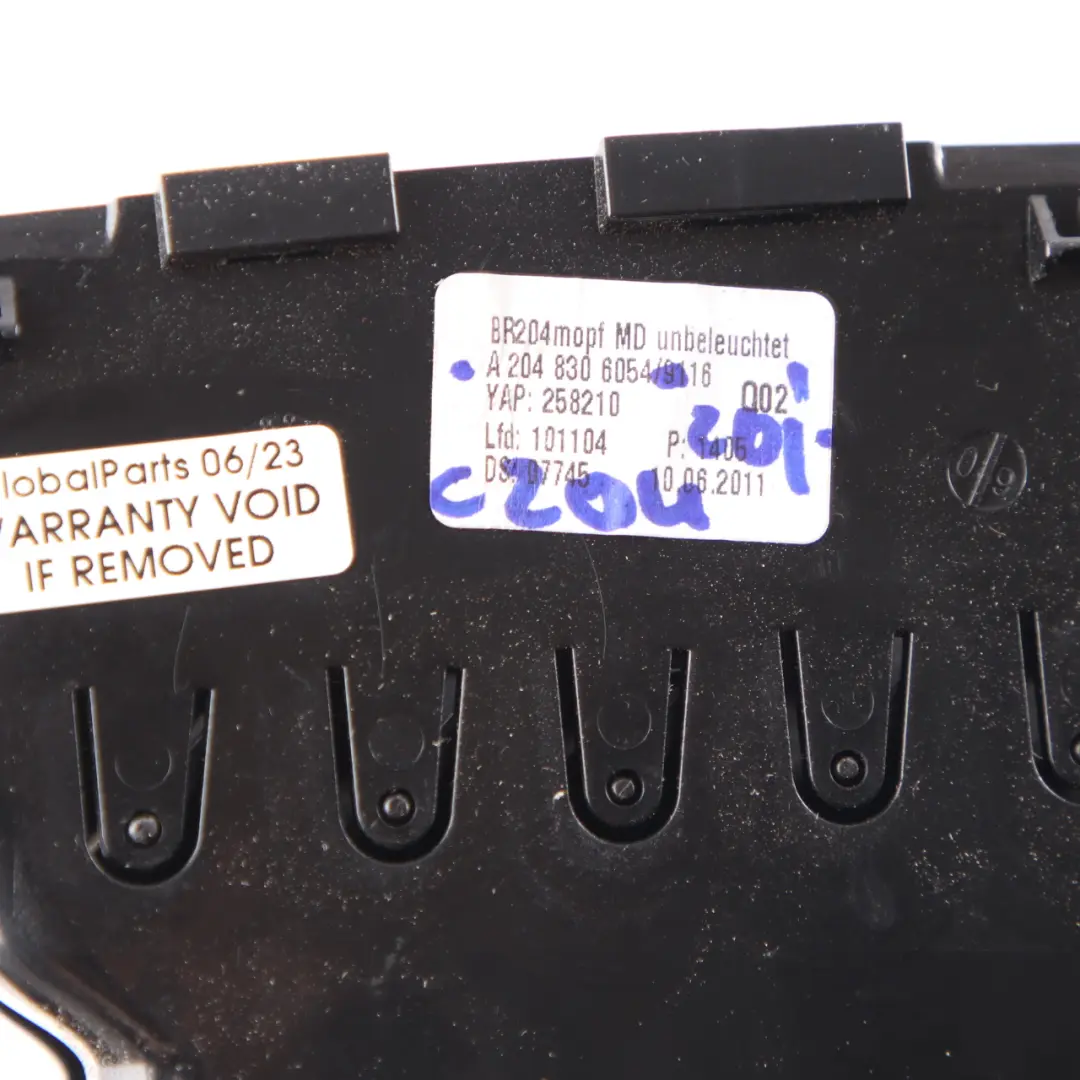 Mercedes W204 griglia sfiato aria cruscotto cruscotto ugello anteriore - SKU A2048308454-1 - Numero di parte A2048308454