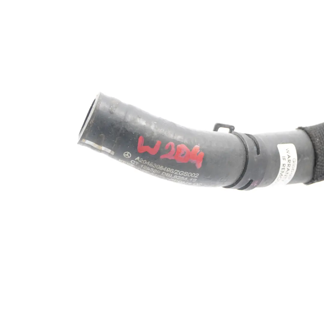 Water Pipe Mercedes W204 W207 OM651 Cooling Coolant Hose Line  - SKU A2048308496 - Part number A2048308496