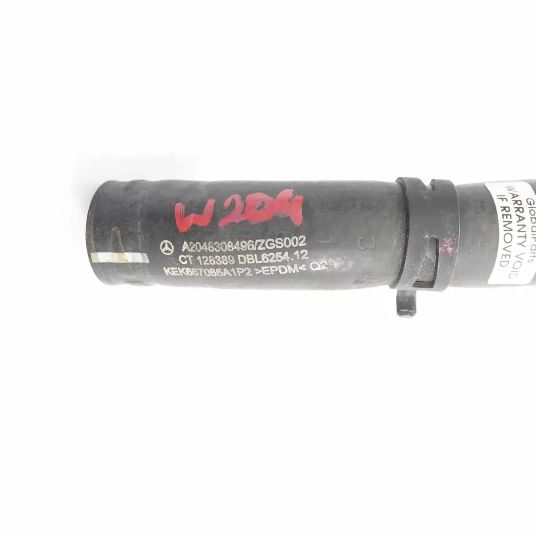 Water Pipe Mercedes W204 W207 OM651 Cooling Coolant Hose Line  - SKU A2048308496 - Part number A2048308496