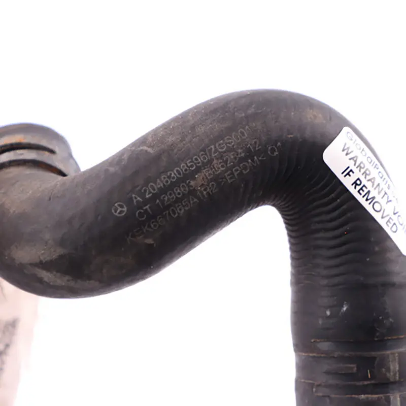 W207 Lower Radiator Coolant Hose Pipe Line to Mercedes W204 with Part number A2048308596 Mercedes W204 W207 Lower Radiator Coolant Hose Pipe Line - SKU A2048308596 - Part number A2048308596