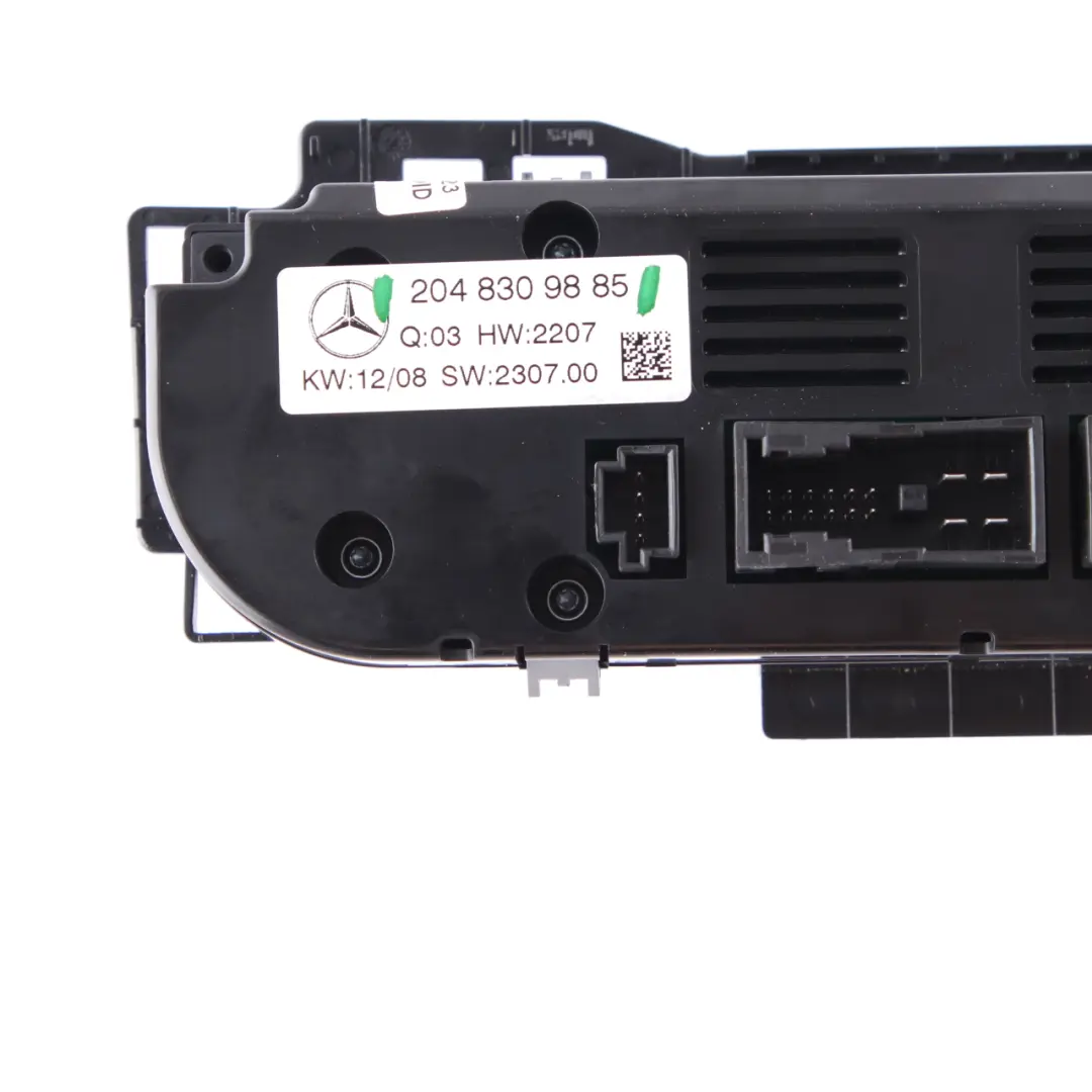 Mercedes W204 Panel Sterowania Klimatyzacją - SKU A2048309885 - Numer Części A2048309885
