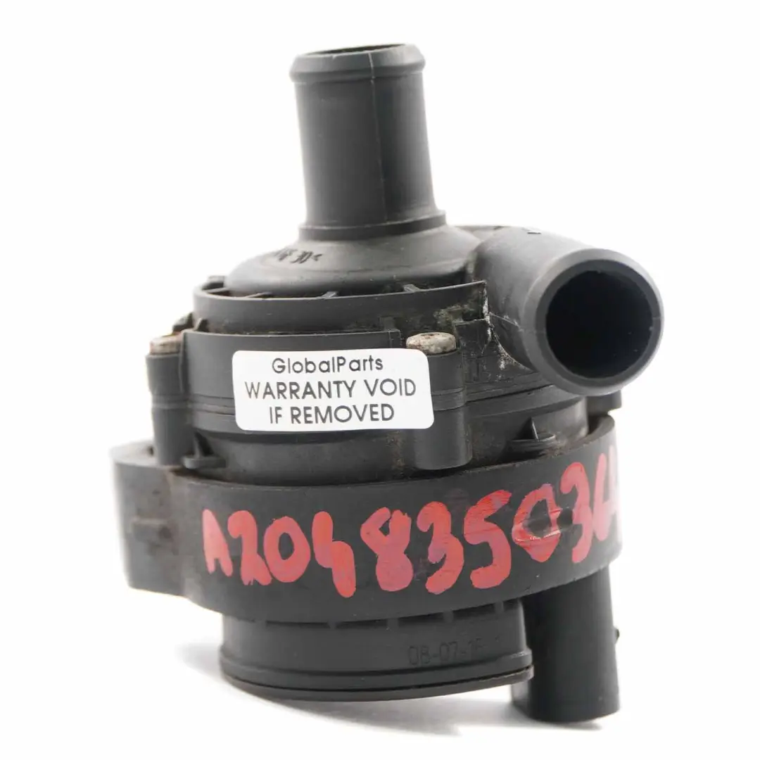 Auxiliary Coolant Water Pump to Mercedes W176 W246 with Part number A2048350364 Mercedes W176 W246 Auxiliary Coolant Water Pump - SKU A2048350364 - Part number A2048350364
