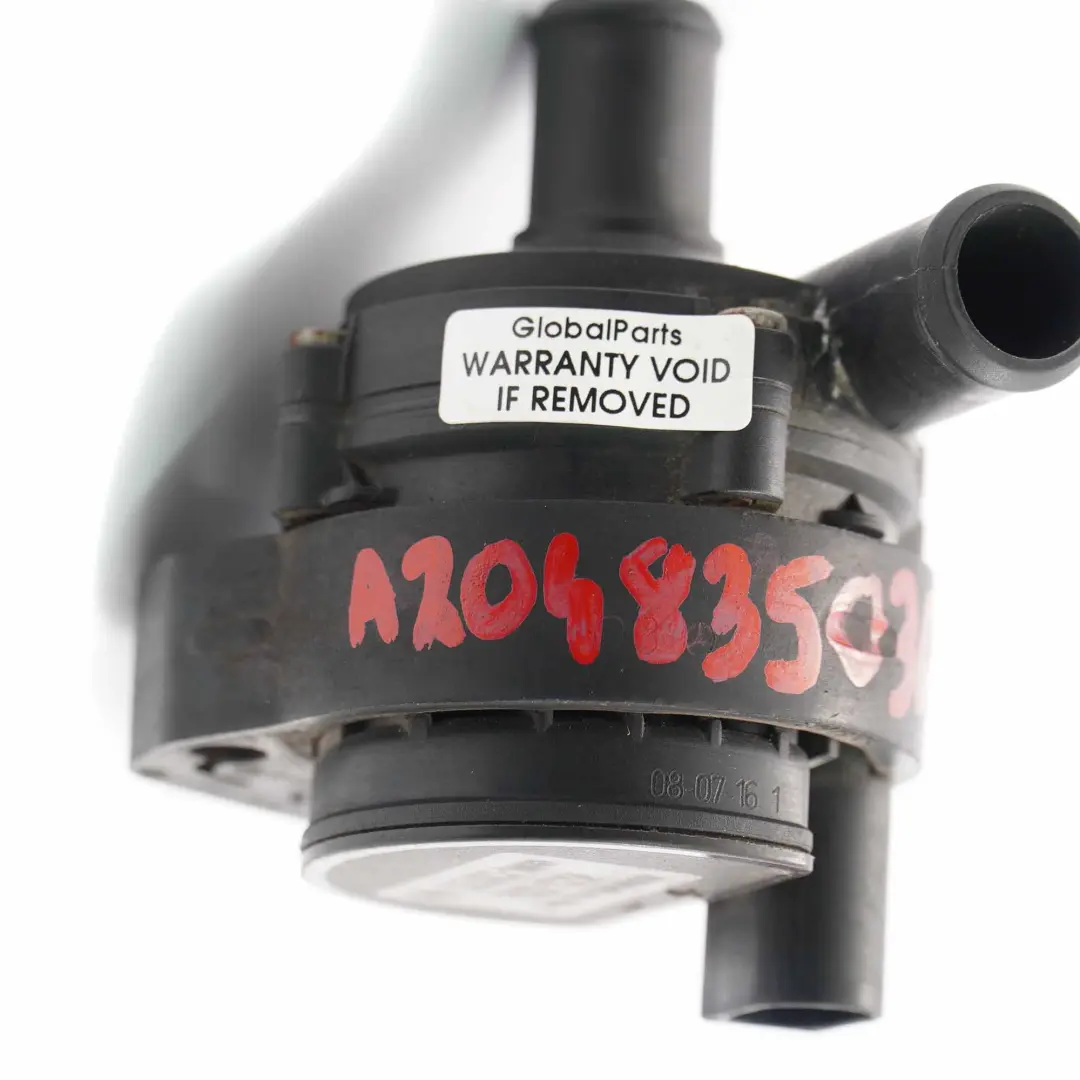 Auxiliary Coolant Water Pump to Mercedes W176 W246 with Part number A2048350364 Mercedes W176 W246 Auxiliary Coolant Water Pump - SKU A2048350364 - Part number A2048350364