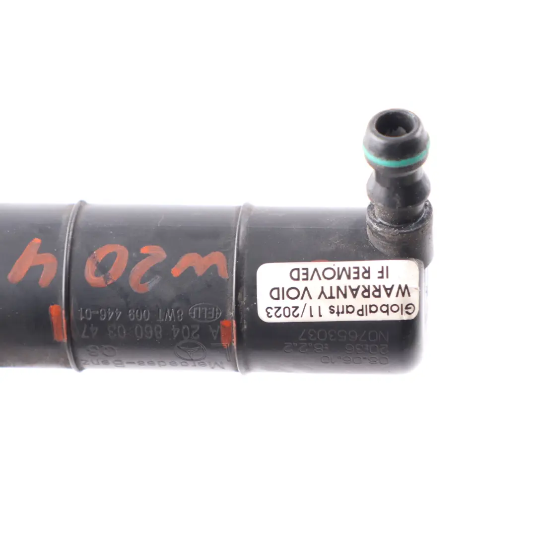 Headlamp Washer Jet Headlight Spray Nozzle Left N/S to Mercedes W204 with Part number A2048600347 Mercedes W204 Headlamp Washer Jet Headlight Spray Nozzle Left N/S - SKU A2048600347 - Part number A2048600347