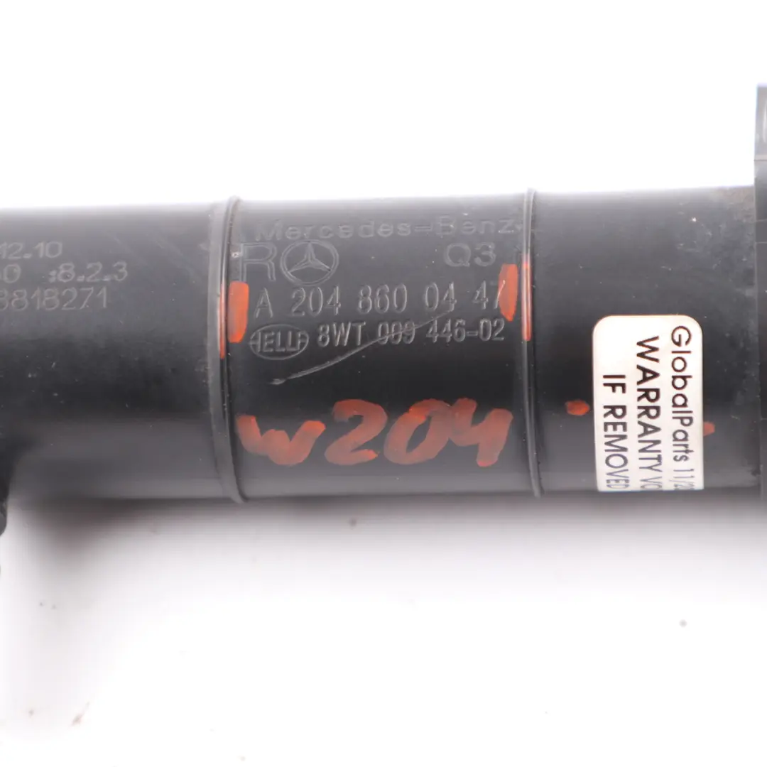Headlamp Washer Jet Headlight Spray Nozzle Right O/S to Mercedes W204 with Part number A2048600447 Mercedes W204 Headlamp Washer Jet Headlight Spray Nozzle Right O/S - SKU A2048600447 - Part number A2048600447