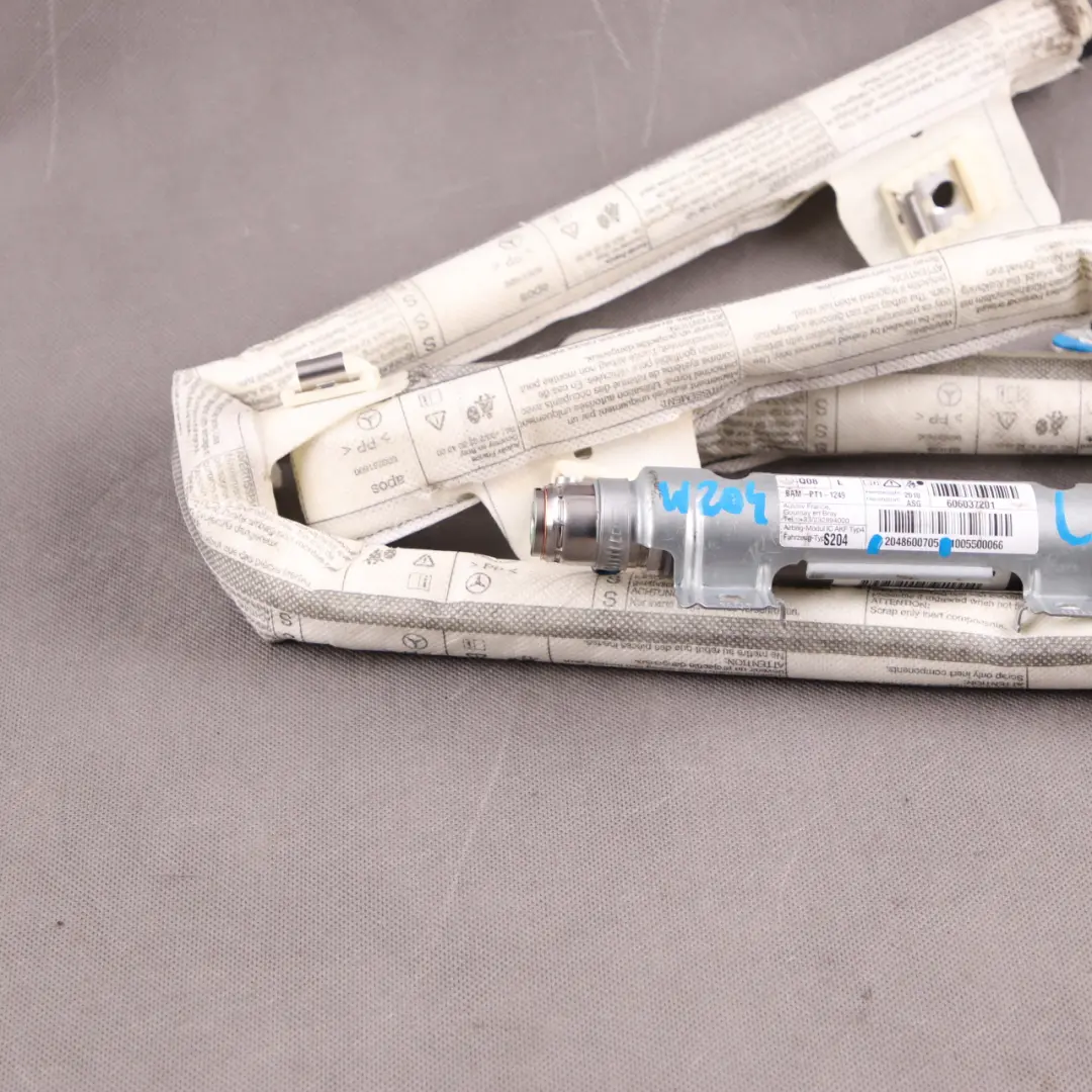 Airbag De Techo Cortina Izquierda para Mercedes S204 con número de pieza A2048600705 Mercedes S204 Airbag De Techo Cortina Izquierda - SKU A2048600705 - Número de pieza A2048600705