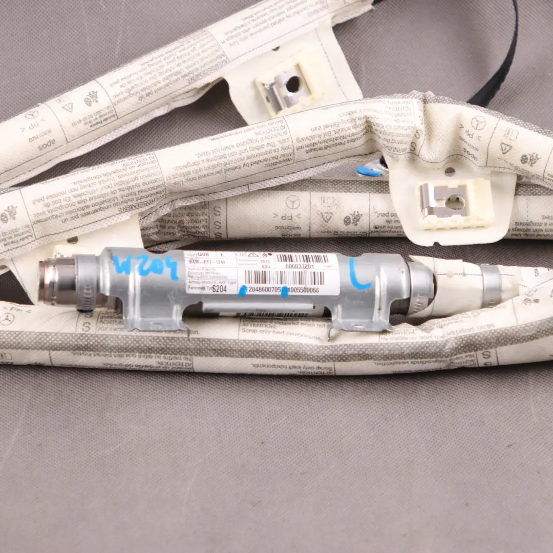 Airbag De Tête Rideau De Toit Gauche pour Mercedes S204 à propos du numéro de pièce A2048600705 Mercedes S204 Airbag De Tête Rideau De Toit Gauche - SKU A2048600705 - Numéro de pièce A2048600705